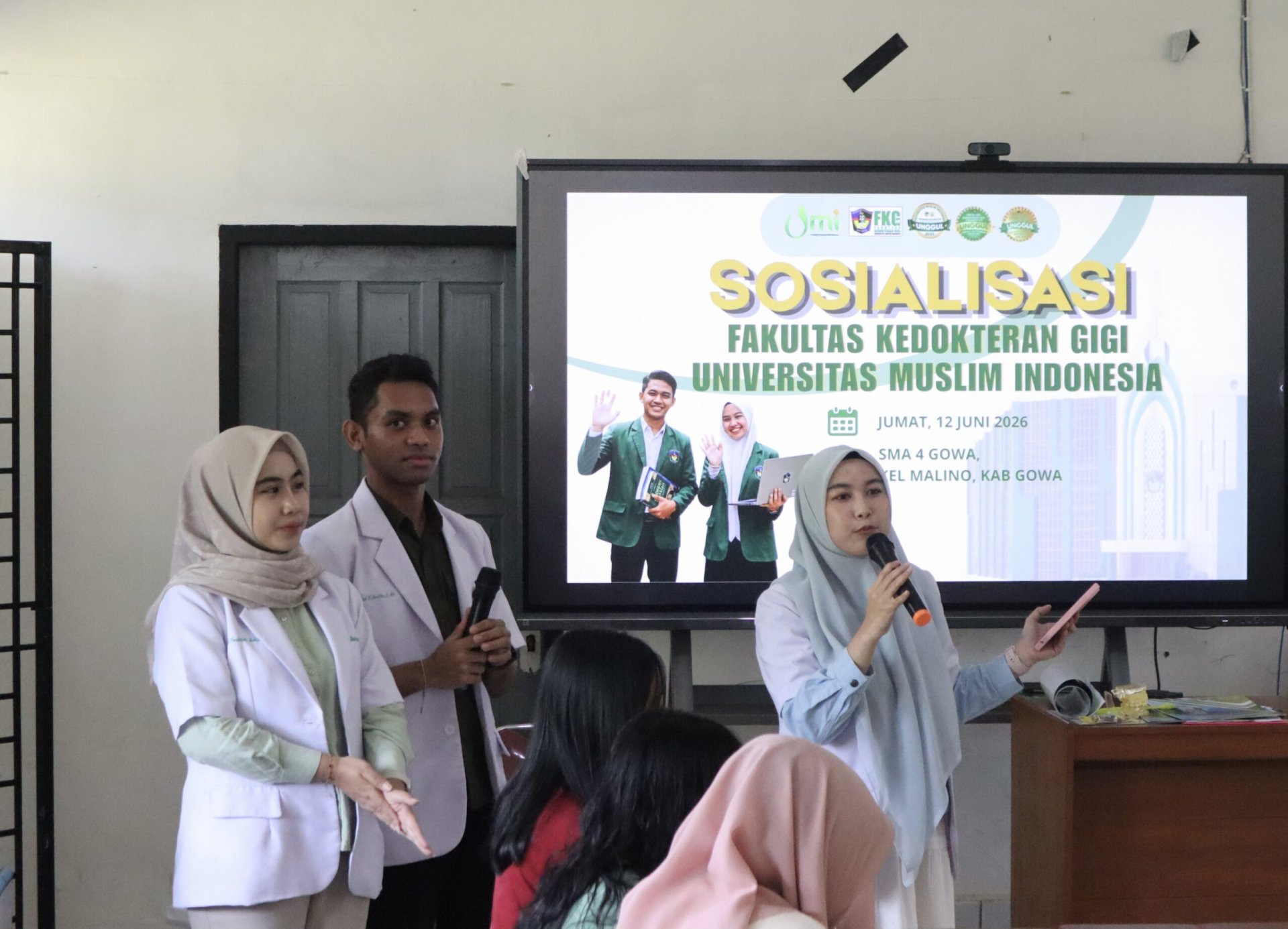 Bangun Generasi Unggul, FKG UMI Gelar Sosialisasi Pendidikan di SMA Negeri 4 Malino