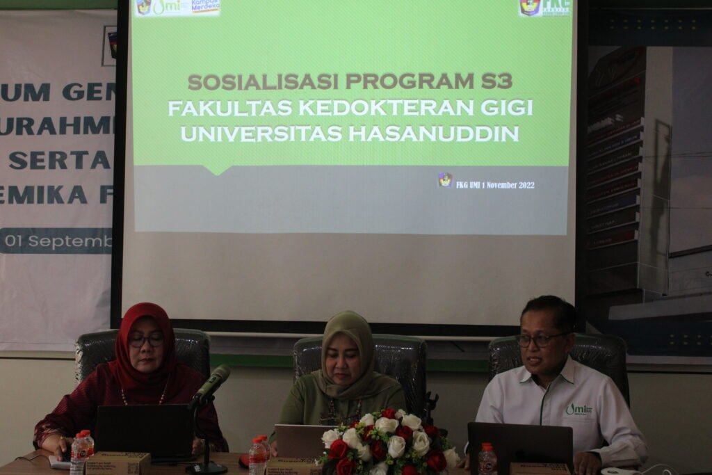 SOCIALIZATION OF THE FACULTY OF DENTISTRY FACULTY OF DENTISTRY PROGRAM HASANUDDIN UNIVERSITY — foto 1