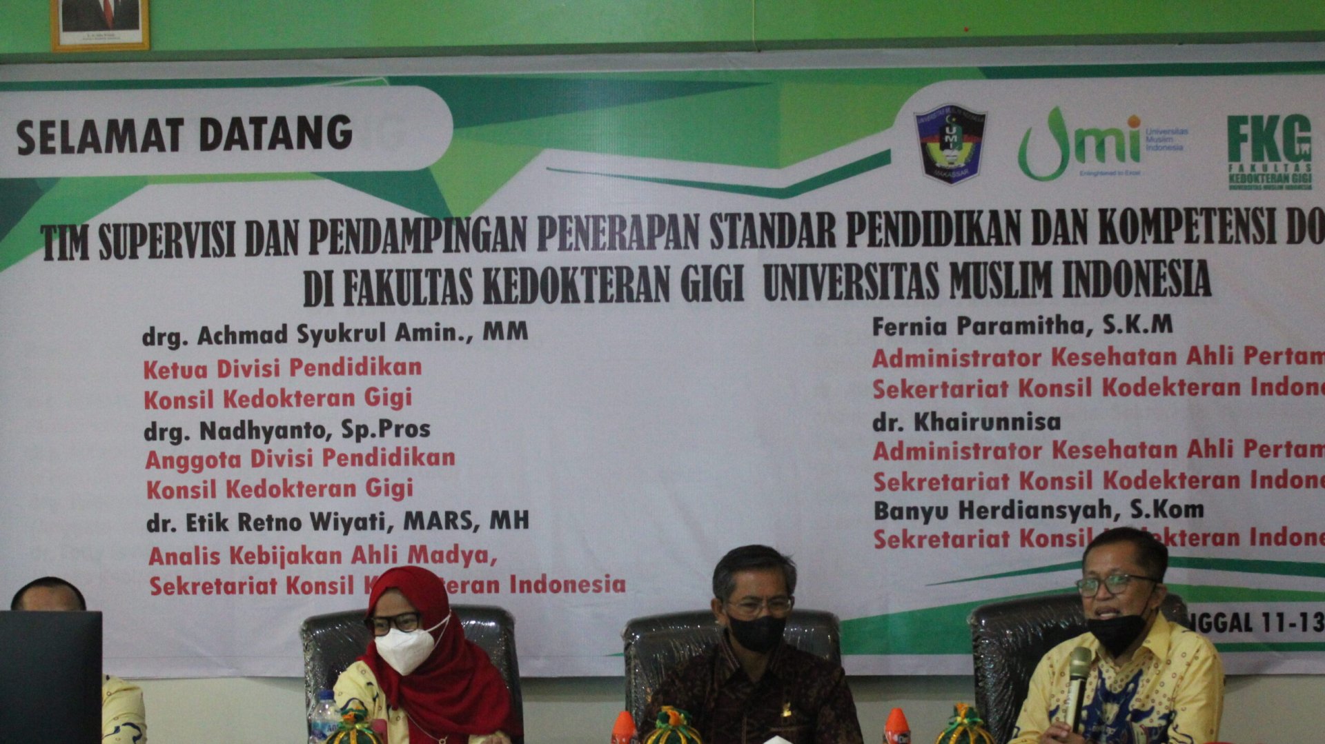 SUPERVISION AND ASSISTANCE TEAM FOR THE IMPLEMENTATION OF DENTIST EDUCATION AND COMPETENCE STANDARDS AT THE FACULTY OF DENTAL MUSLIM UNIVERSITY OF INDONESIA — foto 1