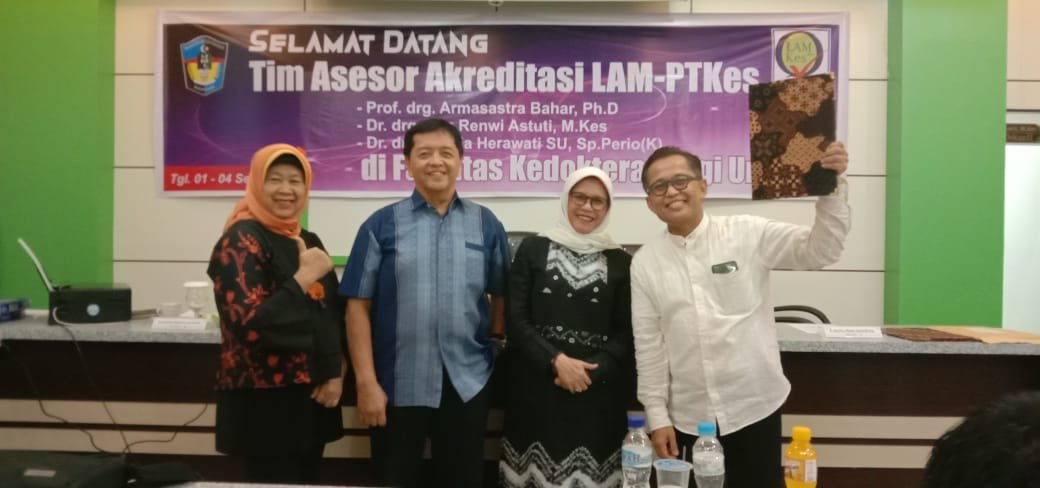 Kegiatan VISITASI TIM LAMPTKES PRODI SARJANA KEDOKTERAN GIGI dan PROFESI DOKTER GIGI Tanggal 1 – 4 September 2019