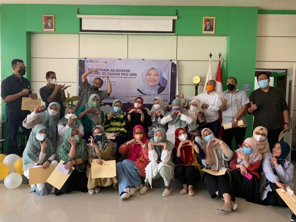Academic activity on April 16 2022 coaching session movement from zero to hero with UMI FKG lecturers as participants and resource persons by Dr. Ismarli Muis, S.Psi., M.Si., Psychologist, Acc — foto 1